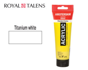 TAL ΧΡΩΜΑ ΑΚΡΥΛ. 120ml AMS TITANIUM WHITE 3Σ.