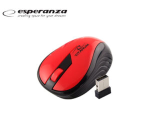 ESPERANZA ΠΟΝΤΙΚΙ ΑΣΥΡΜΑΤΟ USB TITANUM TM-114R ΚΟΚΚΙΝΟ