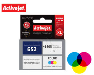 ACJ INK ΣΥΜΒ. ΜΕ HP AH-652CR #652 TRICOLOR 21ml (Α) #F6V24A