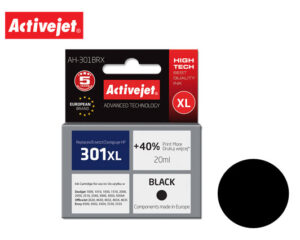 ACJ INK ΣΥΜΒ. ΜΕ HP AH-301BRX #301XL BLK 20ml (Α) #CH563EE
