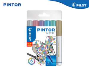 PILOT ΜΑΡΚ.PAINT PINTOR FINE METAL ΣΕΤ 6Τ.