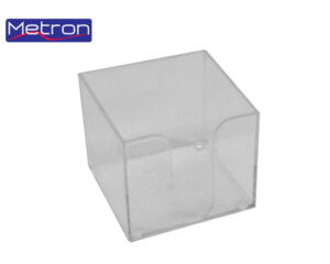 METRON ΚΥΒΟΣ ΚΕΝΟΣ ΠΛΑΣΤΙΚΟΣ ΔΙΑΦΑΝΟ ΛΕΥΚΟ