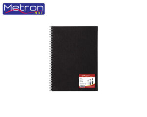 METRON ART ΜΠΛΟΚ ΣΧΕΔ.ΣΠΙΡ. 14x21 80Φ.100γρ. ΜΑΥΡΟ