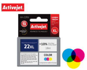 ACJ INK ΣΥΜΒ. ΜΕ HP AH-22RX #22 TRICOLOR 18ml (Α) #C9352AE