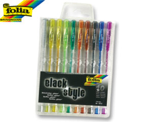 FOLIA ΣΤΥΛΟ GEL GLITTER ΧΡΩΜ.