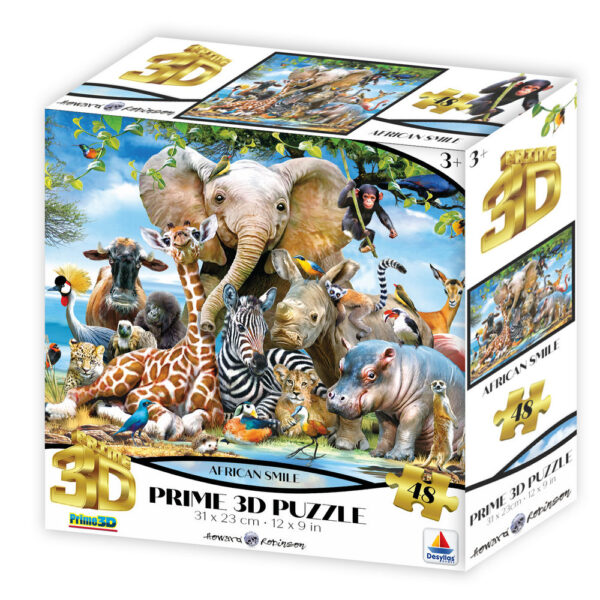 13599 3DΠαζλ48 Howard Robinson – Africa Smile