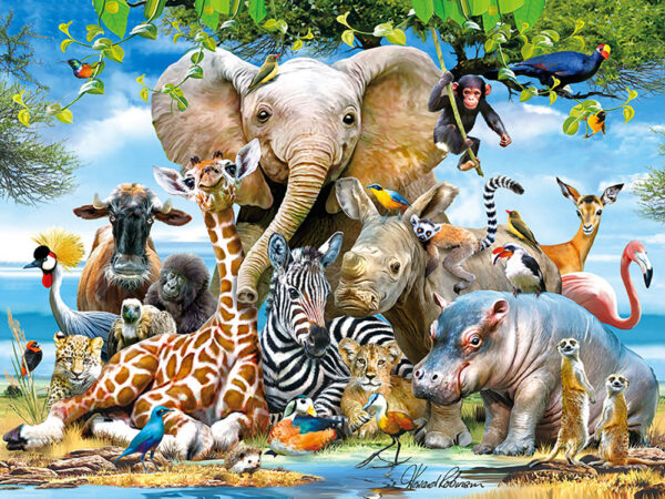 13599 3DΠαζλ48 Howard Robinson – Africa Smile
